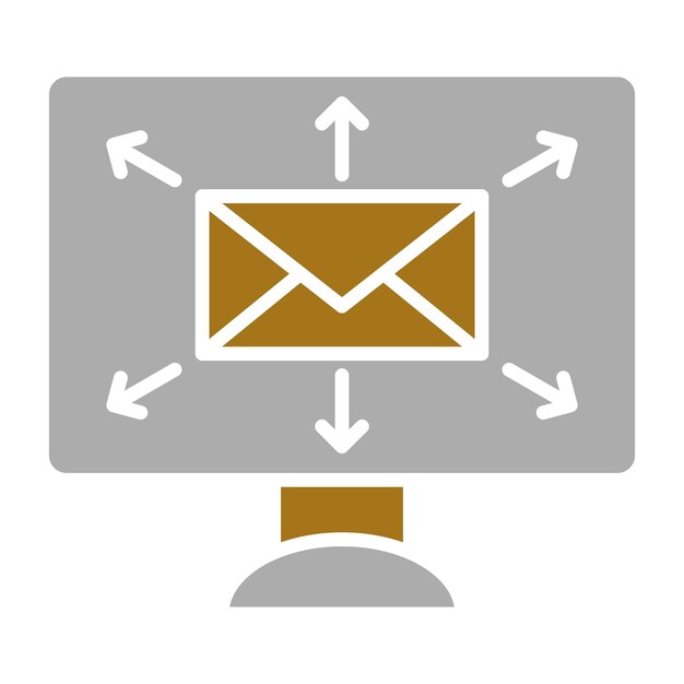 Estilo de icono de envío masivo de diseño vectorial