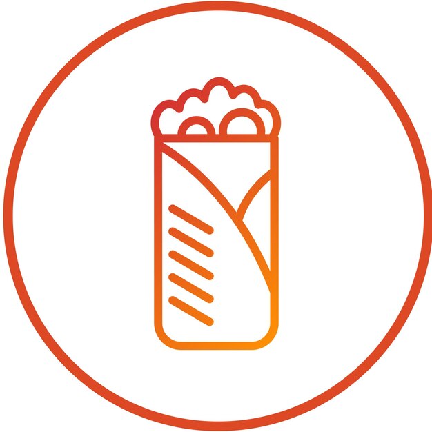 Estilo del icono de envoltura de diseño vectorial
