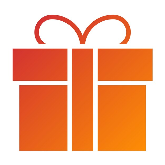 Estilo del icono de envoltura de regalo de diseño vectorial