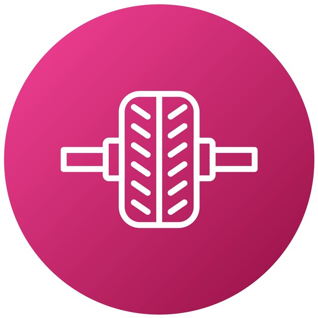 Estilo del icono del equilibrador de ruedas de diseño vectorial