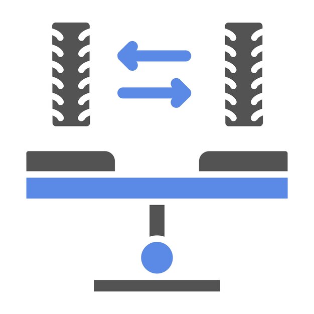 Estilo del icono de equilibrio de diseño vectorial