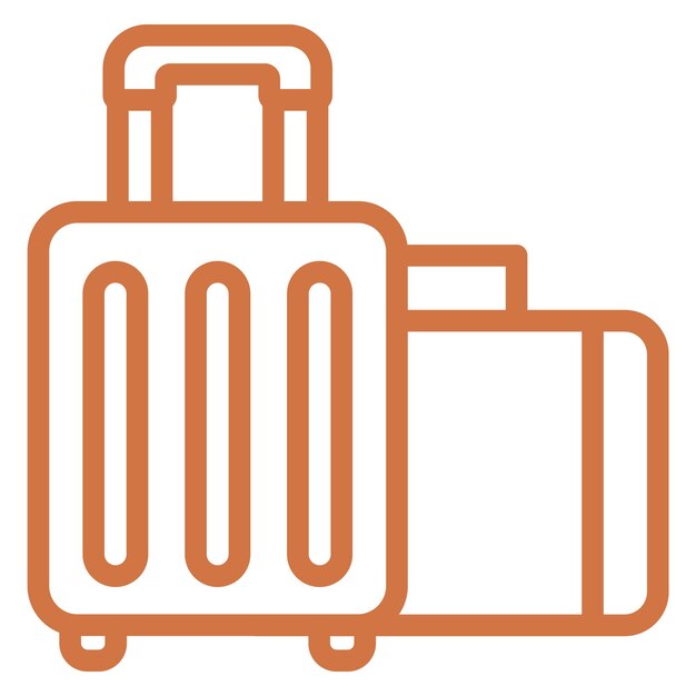 Estilo del icono de equipaje de diseño vectorial