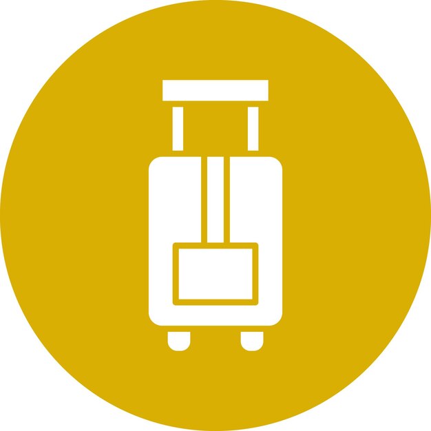 Estilo del icono de equipaje de diseño vectorial