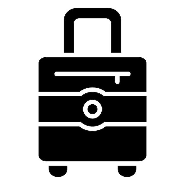 Estilo del icono de equipaje de diseño vectorial