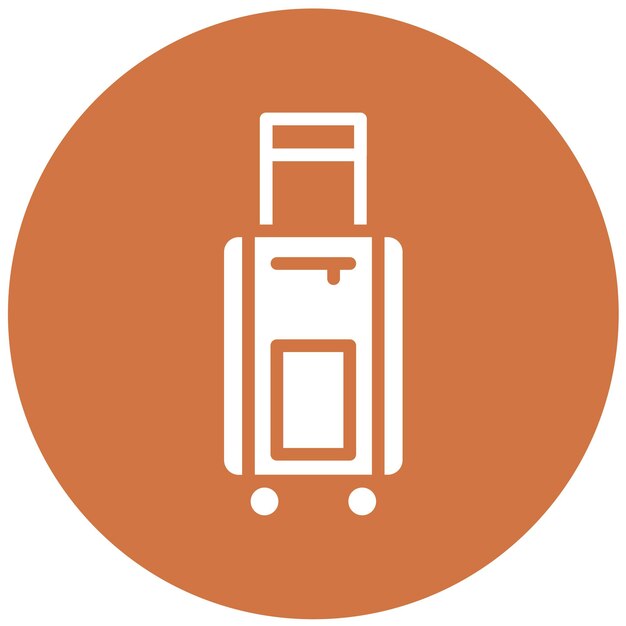 Estilo del icono de equipaje de diseño vectorial