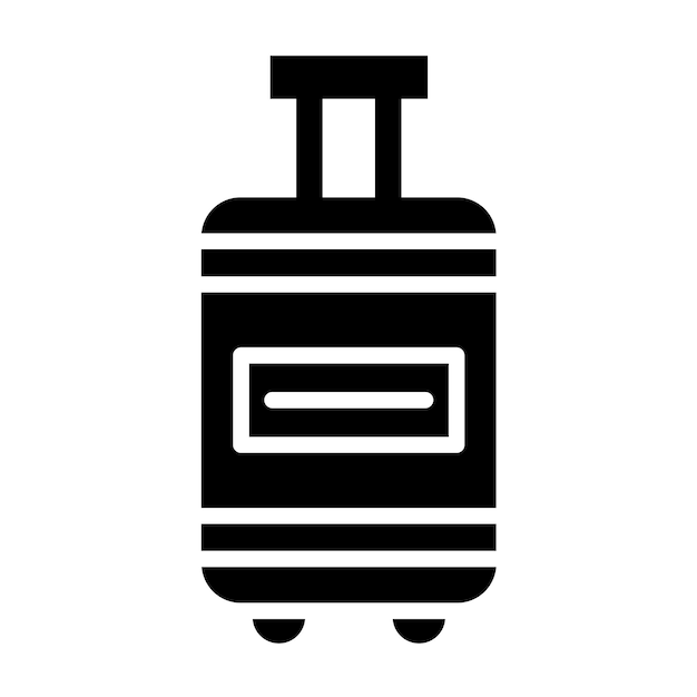 Estilo del icono de equipaje de diseño vectorial