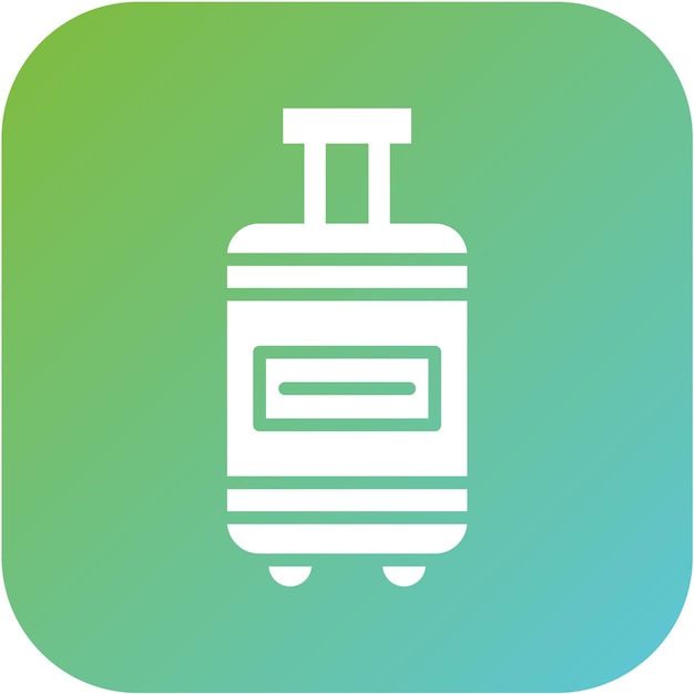 Estilo del icono de equipaje de diseño vectorial