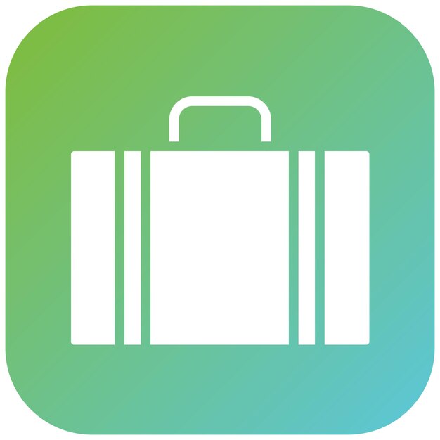 Estilo del icono de equipaje de diseño vectorial