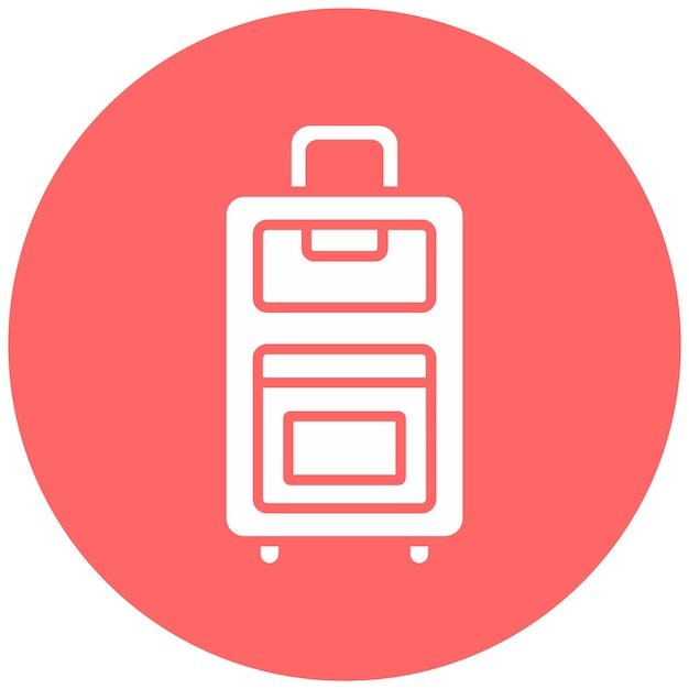 Estilo del icono de equipaje de diseño vectorial