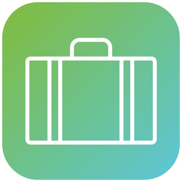 Estilo del icono de equipaje de diseño vectorial