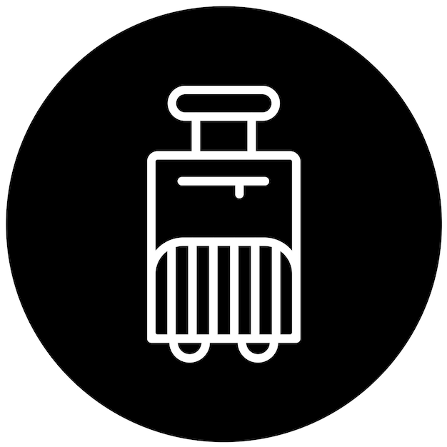 Estilo del icono de equipaje de diseño vectorial