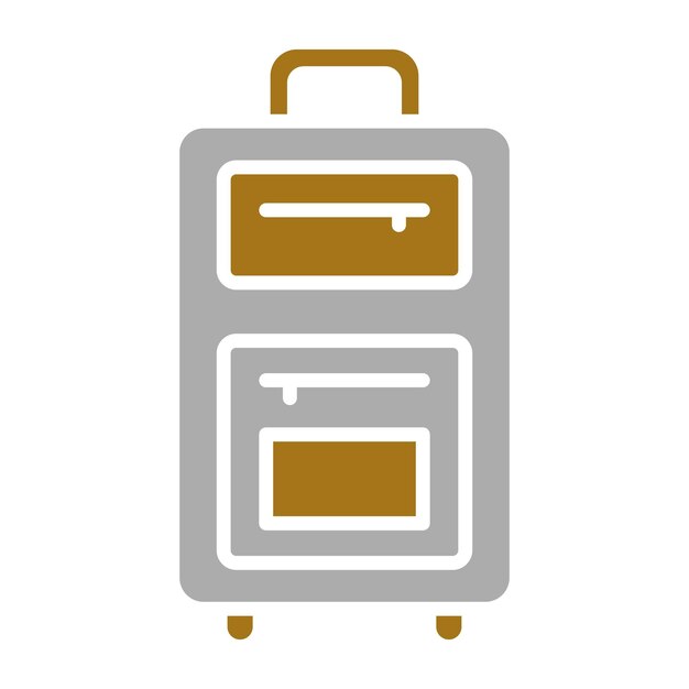 Estilo del icono de equipaje de diseño vectorial