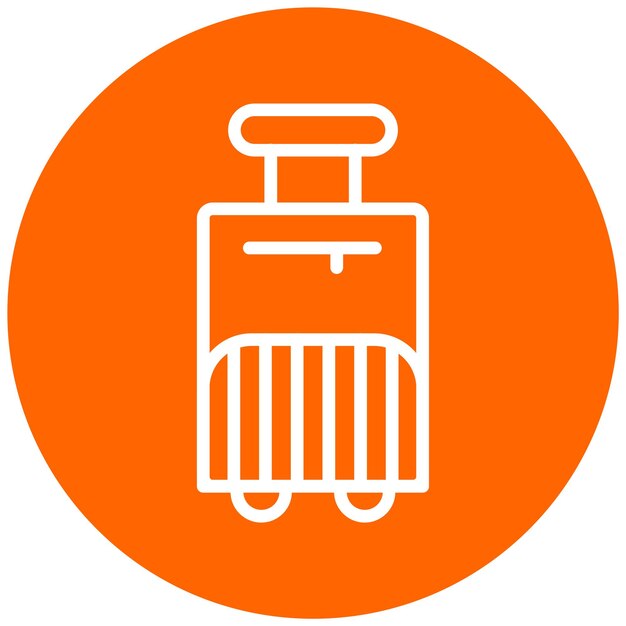 Estilo del icono de equipaje de diseño vectorial