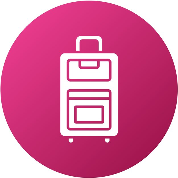 Estilo del icono de equipaje de diseño vectorial