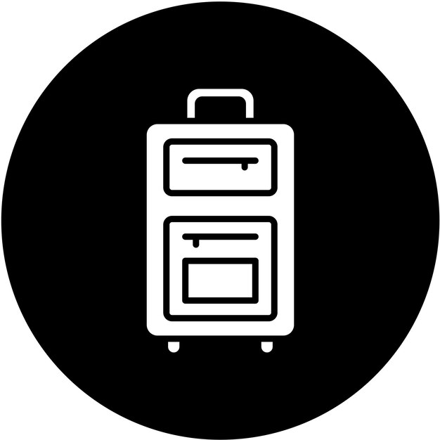 Estilo del icono de equipaje de diseño vectorial