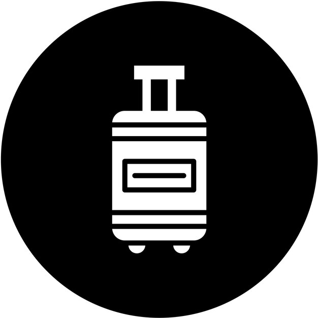 Estilo del icono de equipaje de diseño vectorial