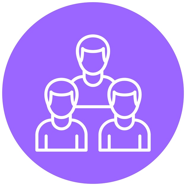 Estilo del icono del equipo de diseño vectorial
