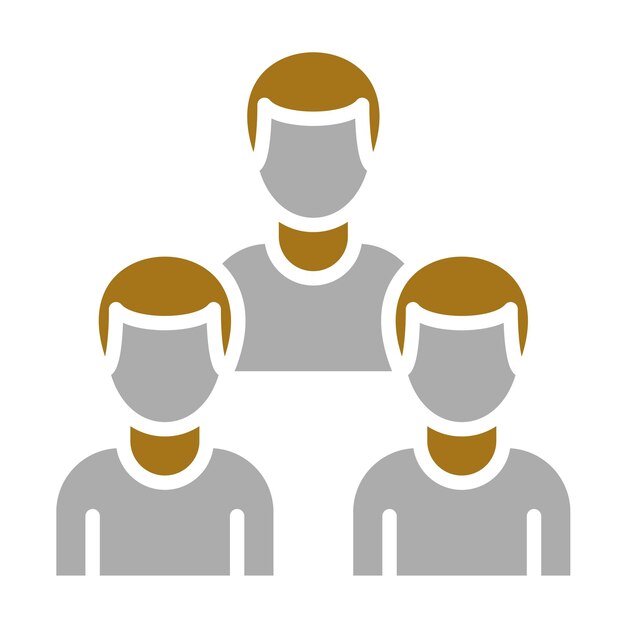 Estilo del icono del equipo de diseño vectorial