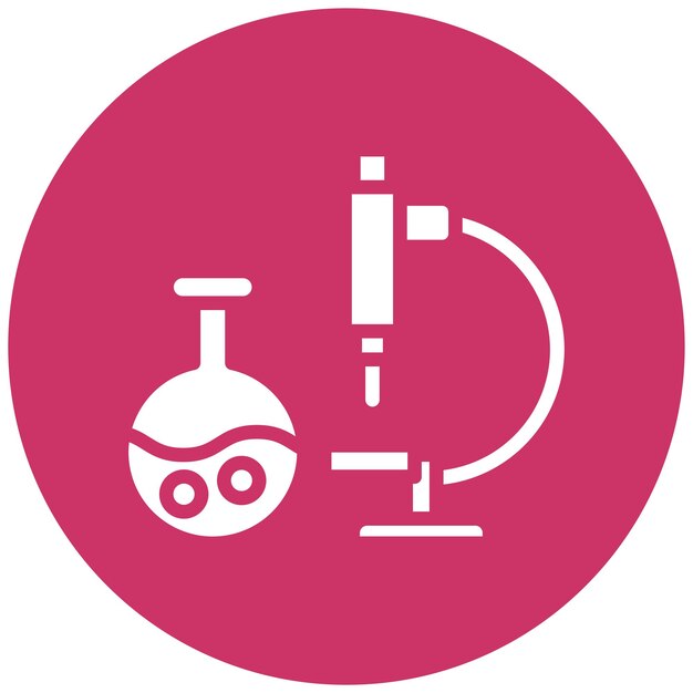 Estilo del icono del equipo de laboratorio de diseño vectorial