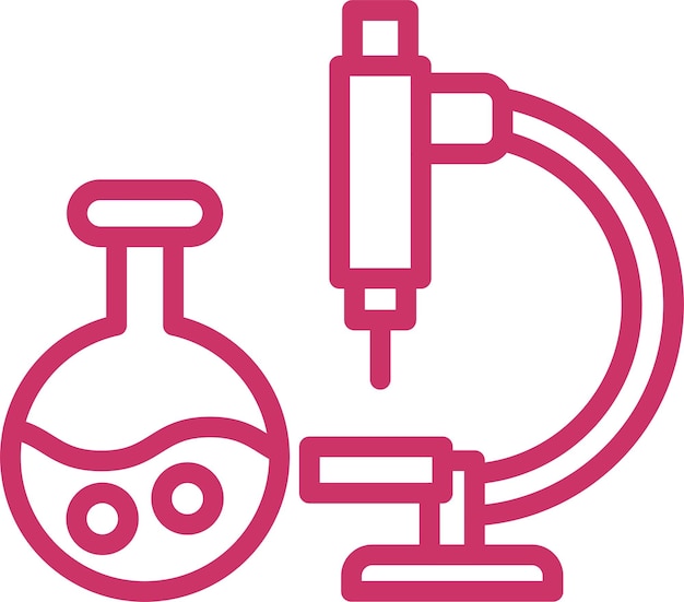 Estilo del icono del equipo de laboratorio de diseño vectorial