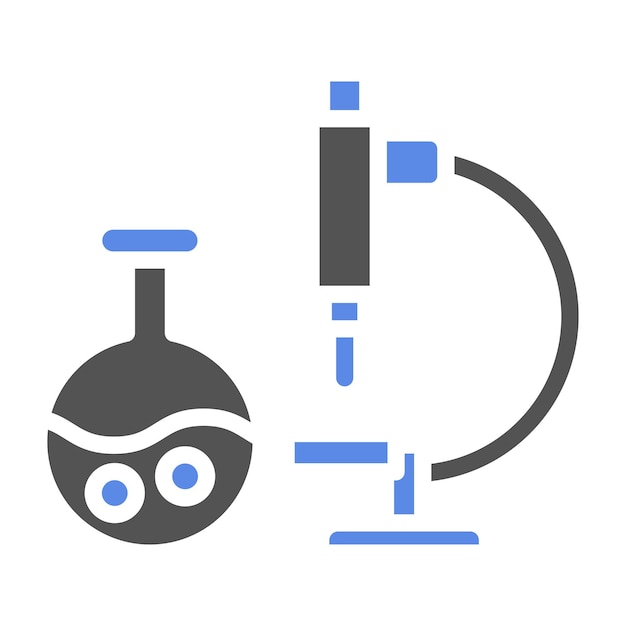 Estilo del icono del equipo de laboratorio de diseño vectorial