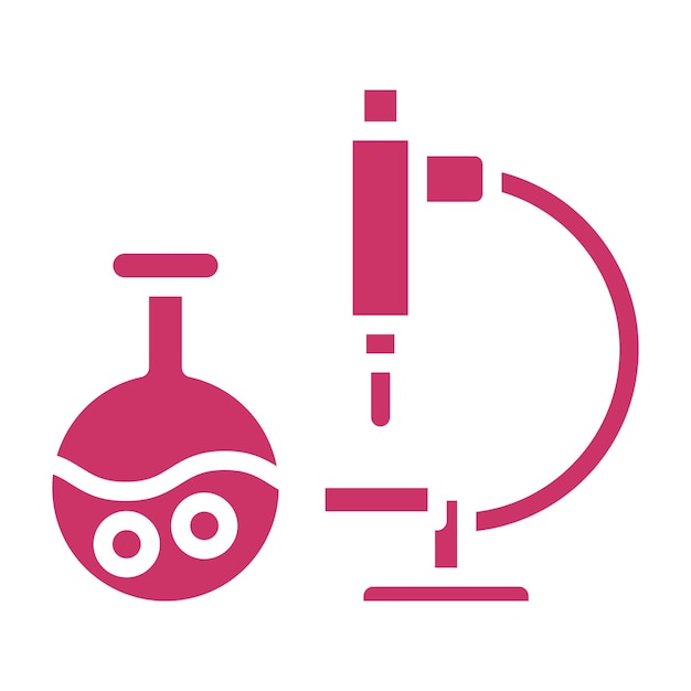 Estilo del icono del equipo de laboratorio de diseño vectorial