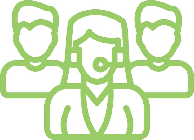Estilo del icono del equipo de resolución de diseño vectorial