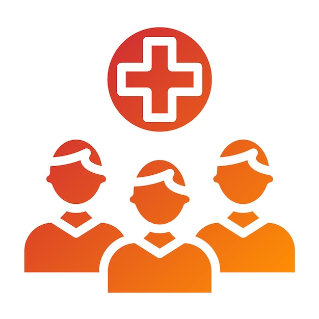 Estilo del icono del equipo de respuesta de emergencia de diseño vectorial