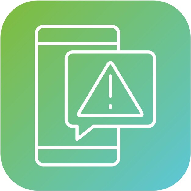 Estilo del icono de error crítico del diseño vectorial