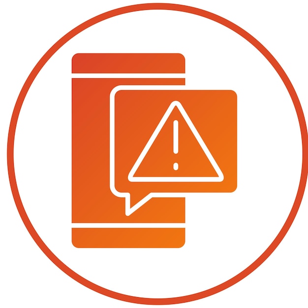Estilo del icono de error crítico del diseño vectorial