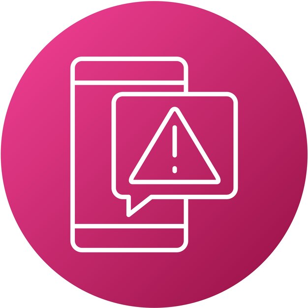 Estilo del icono de error crítico del diseño vectorial