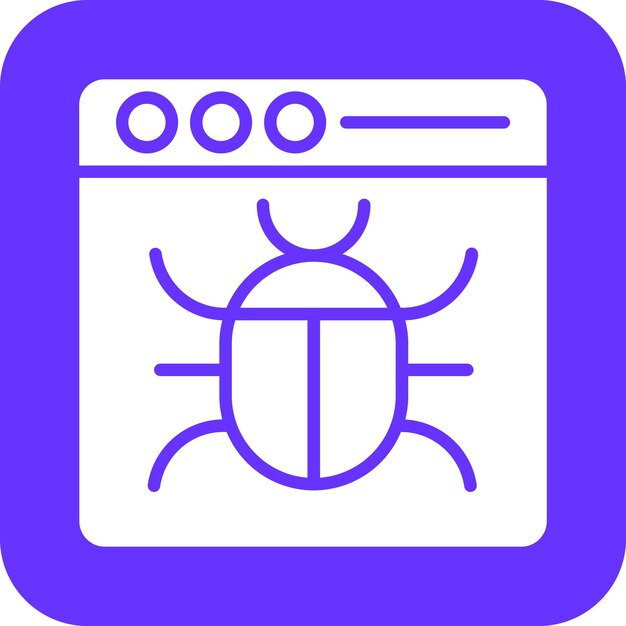 Estilo del icono de error de diseño vectorial