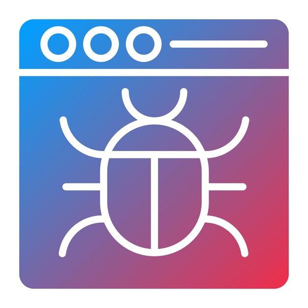 Estilo del icono de error de diseño vectorial