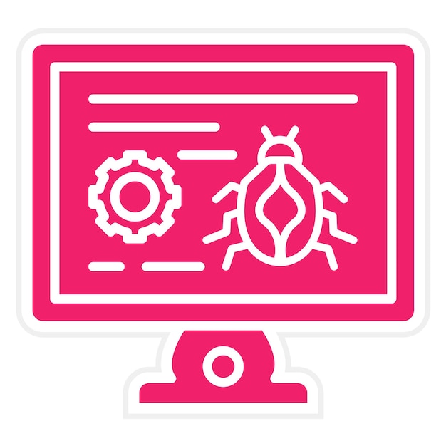 Estilo del icono de error de diseño vectorial