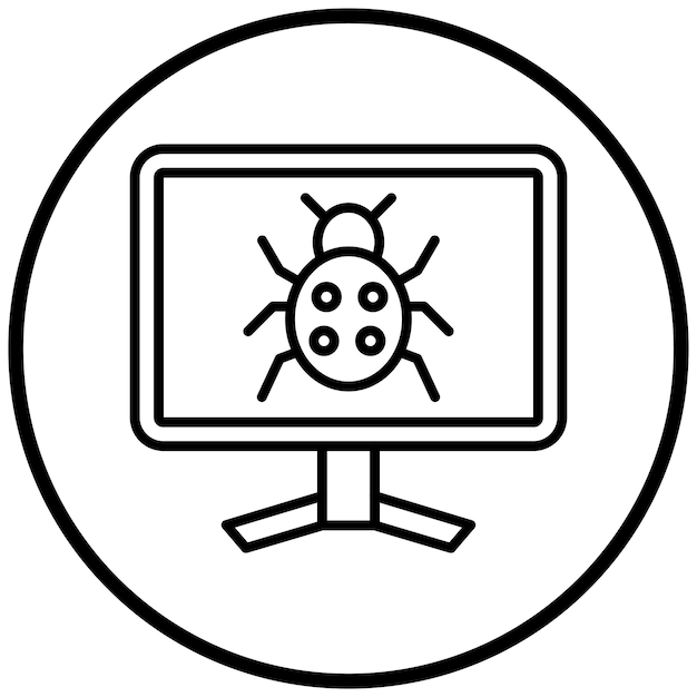 Estilo del icono de error de diseño vectorial