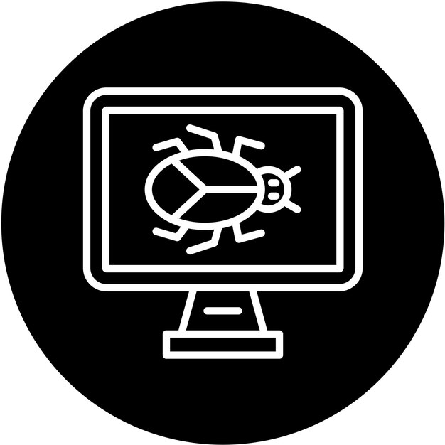Estilo del icono de error de diseño vectorial