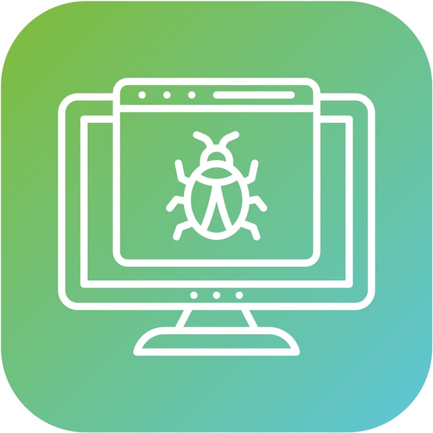 Estilo del icono del error del ordenador
