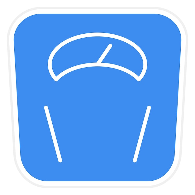 Estilo del icono de la escala de peso del diseño vectorial