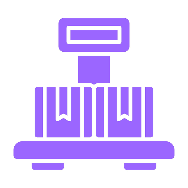 Estilo de icono de escala de la plataforma de diseño vectorial