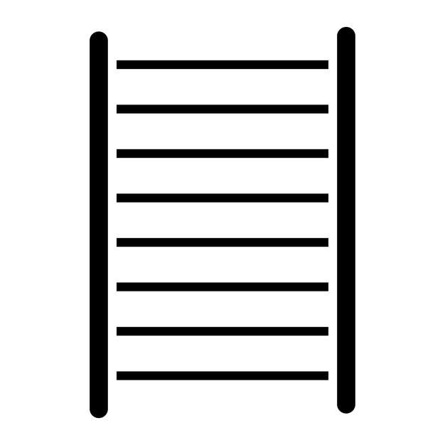 Estilo del icono de la escalera de diseño vectorial