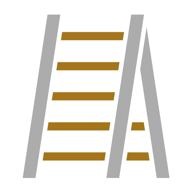 Estilo del icono de la escalera de diseño vectorial