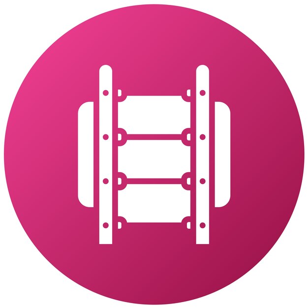 Estilo del icono de la escalera de diseño vectorial