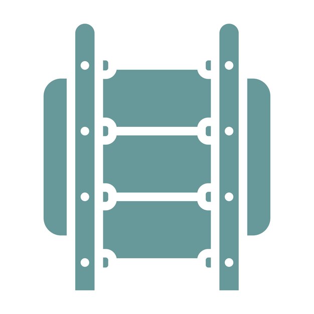 Estilo del icono de la escalera de diseño vectorial
