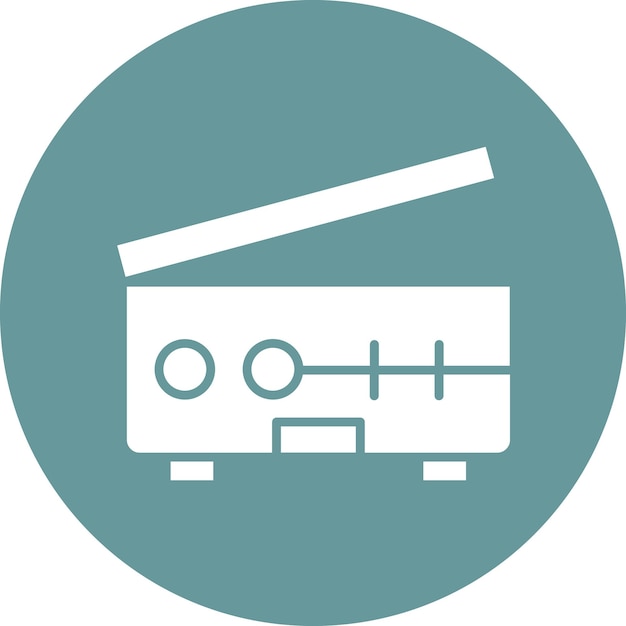 Estilo del icono del escáner de diseño vectorial