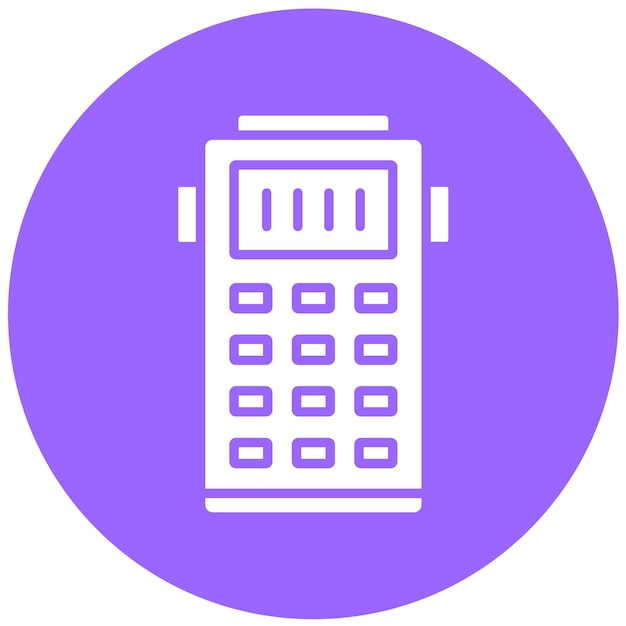 Estilo del icono del escáner de diseño vectorial