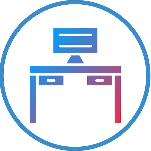 Estilo del icono del escritorio de diseño vectorial