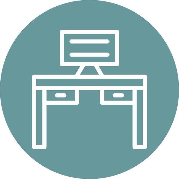Estilo del icono del escritorio de diseño vectorial