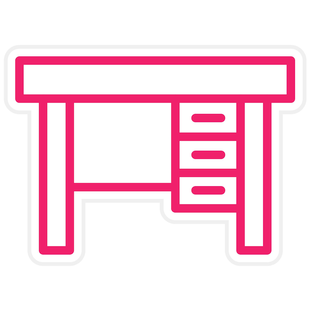 Estilo del icono del escritorio de diseño vectorial