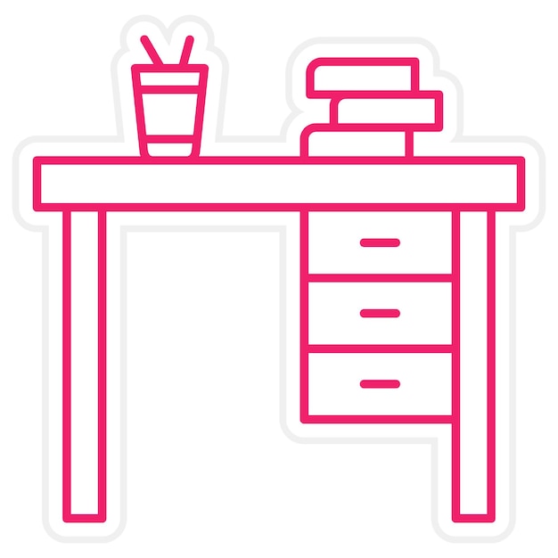 Estilo del icono del escritorio de diseño vectorial