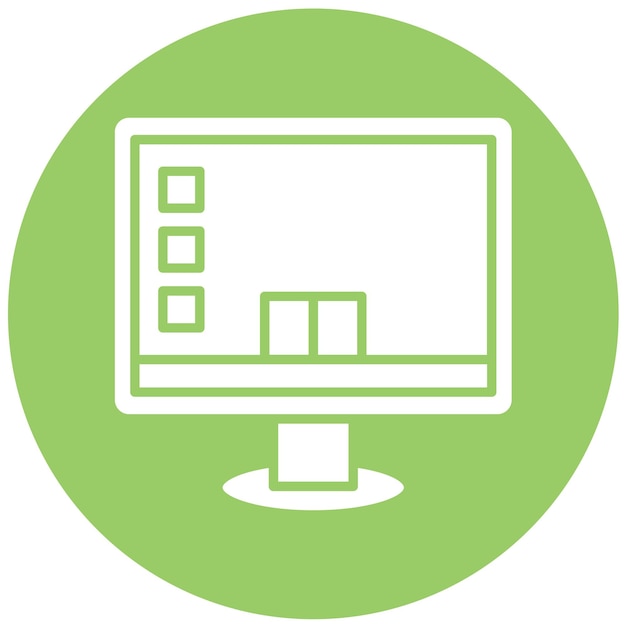 Estilo de icono de escritorio de diseño vectorial